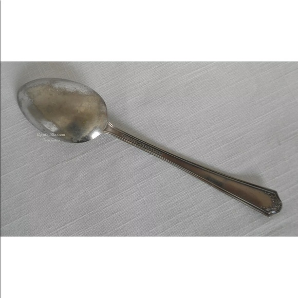 Vintage Estate National Silver Plate E.P.N.S. 1930 Gramercy Serving Spoon - Picture 6 of 9